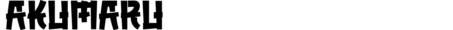 Akumaru Font preview