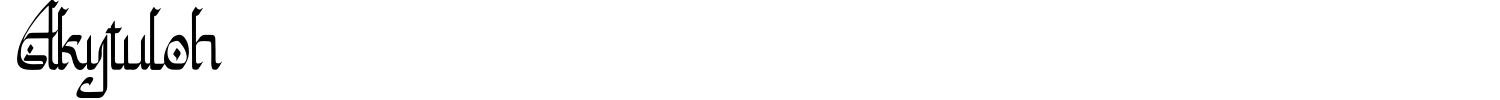 Akytuloh Font preview