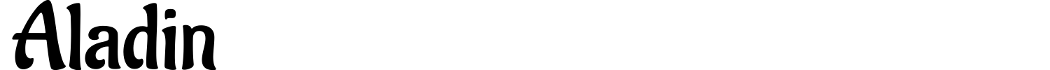 Aladin Font preview