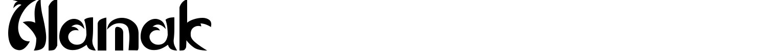 Alamak Font preview