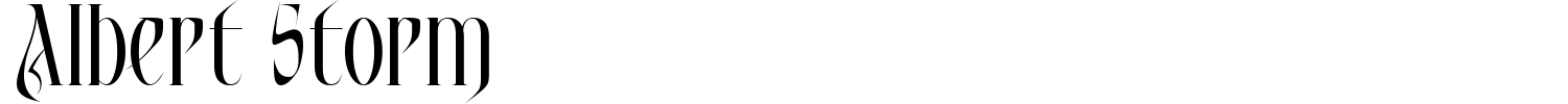 Albert Storm Font preview