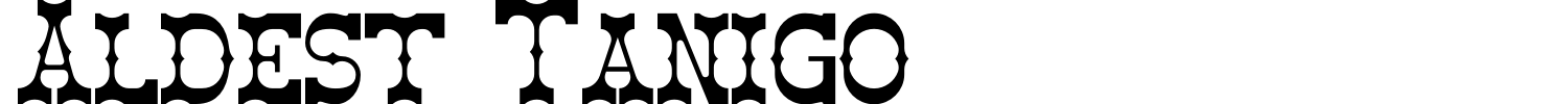 Aldest Tanigo Font preview