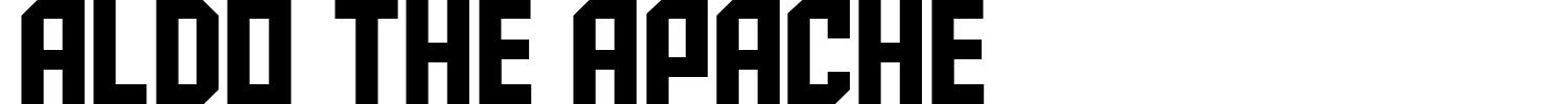 Aldo The Apache Font preview