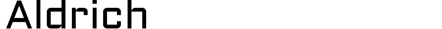 Aldrich Font preview