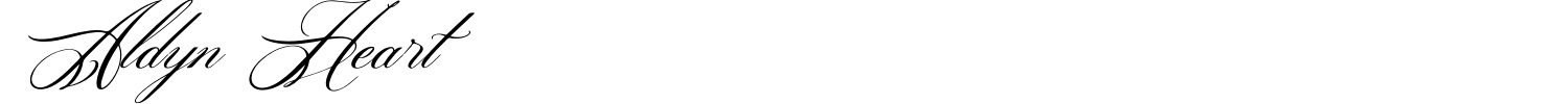 Aldyn Heart Font preview