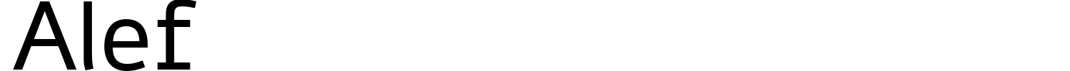 Alef Font preview