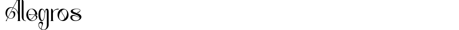 Alegros Font preview