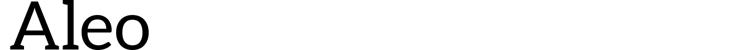 Aleo Font preview