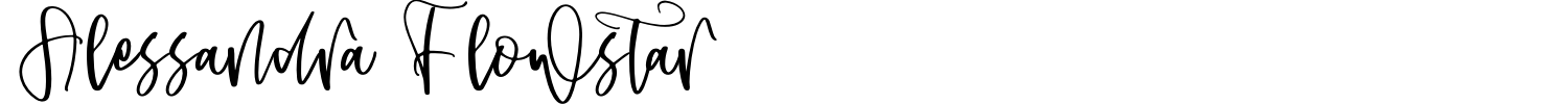 Alessandra Flowstar Font preview