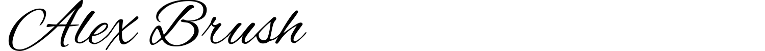 Alex Brush Font preview