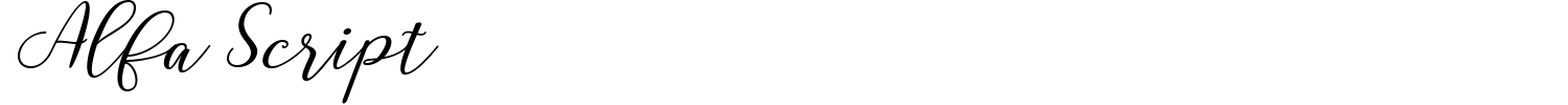 Alfa Script Font preview