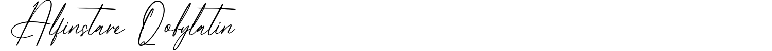 Alfinstare Qobylatin Font preview
