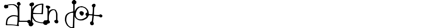 Alien Dot Font preview
