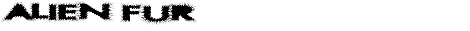 Alien Fur Font preview