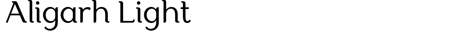 Aligarh Light Font preview