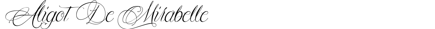Aligot De Mirabelle Font preview