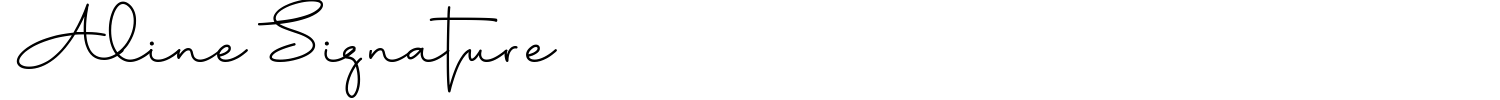Aline Signature Font preview