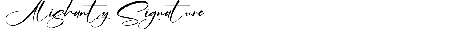 Alishanty Signature Font preview