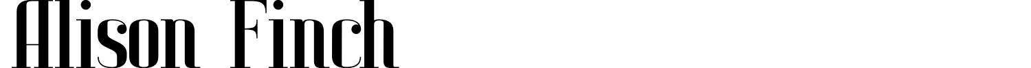 Alison Finch Font preview