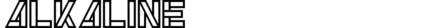 Alkaline Font preview