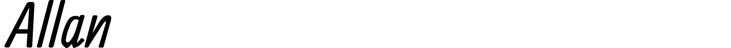 Allan Font preview