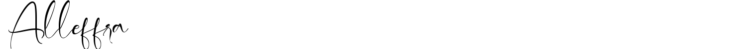 Alleffra Font preview