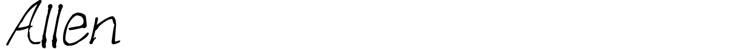 Allen Font preview