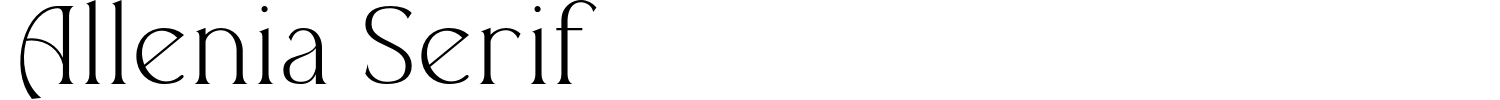 Allenia Serif Font preview