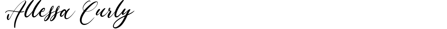 Allessa Curly Font preview