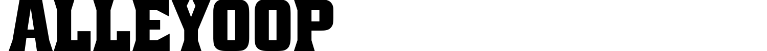 Alleyoop Font preview