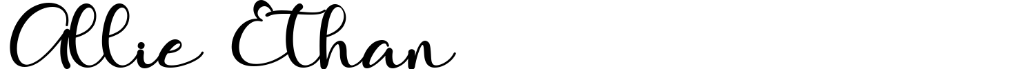 Allie Ethan Font preview