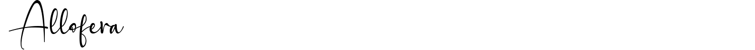 Allofera Font preview