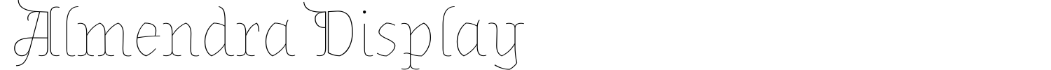 Almendra Display Font preview
