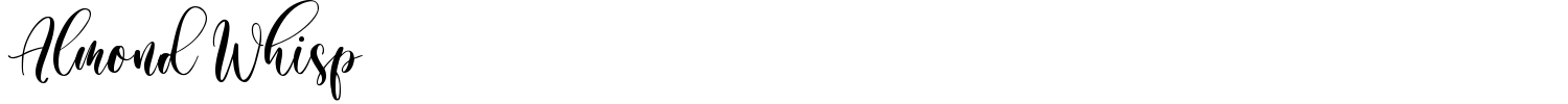 Almond Whisp Font preview
