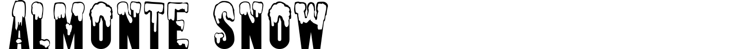 Almonte Snow Font preview