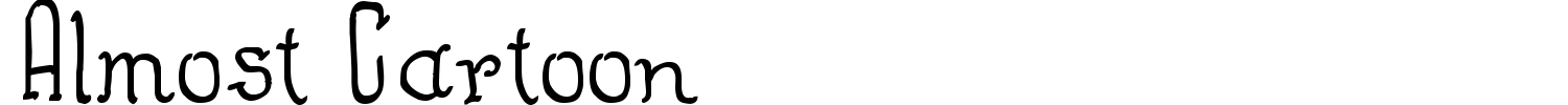 Almost Cartoon Font preview