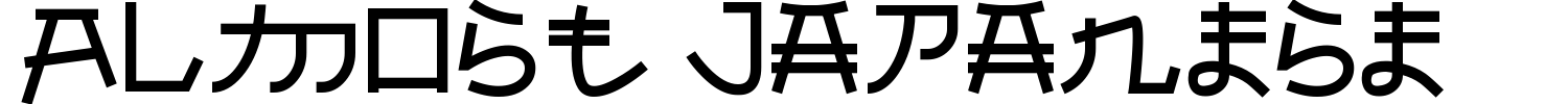 Almost Japanese Font preview