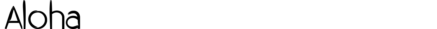 Aloha Font preview