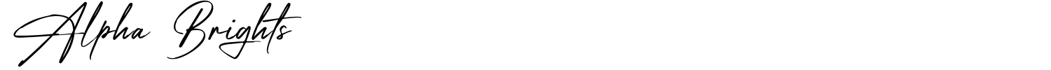 Alpha Brights Font preview