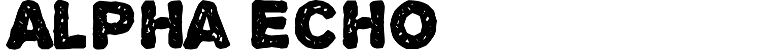 Alpha Echo Font preview