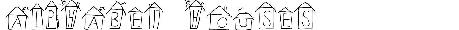 Alphabet Houses Font preview