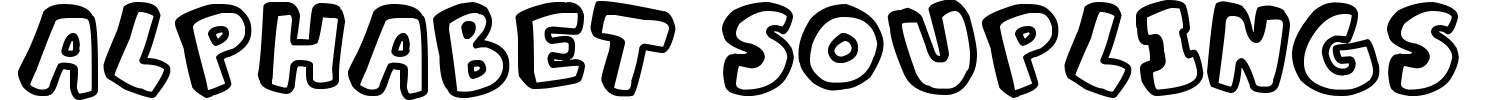 Alphabet Souplings Font preview
