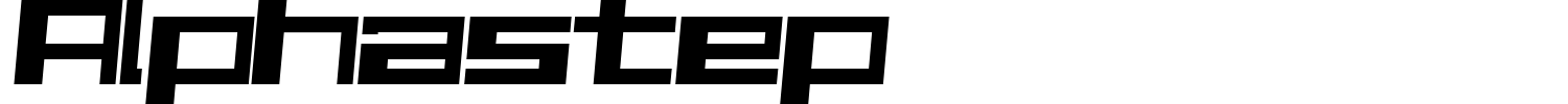 Alphastep Font preview