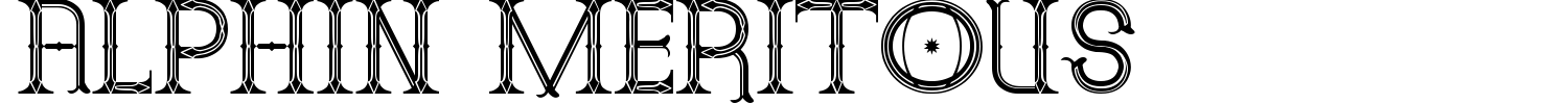 Alphin Meritous Font preview