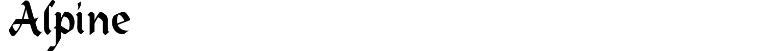Alpine Font preview