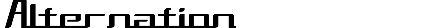 Alternation Font preview