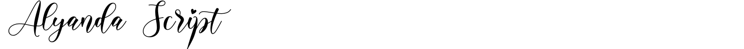 Alyanda Script Font preview