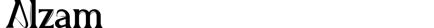 Alzam Font preview