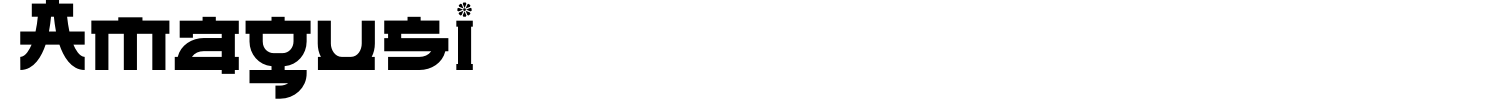 Amagusi Font preview