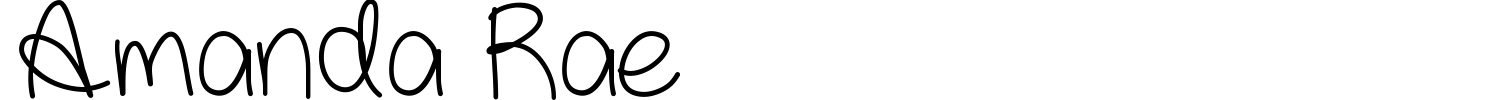 Amanda Rae Font preview